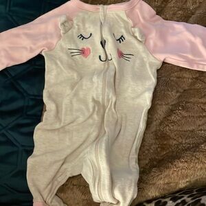 Animal pattern footie